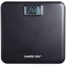 GoWISE USA GW22035 Electronic Personal Digital Scale w- Step-On Techonology & Wide Platform & LCD Display 400LB Capacity Black