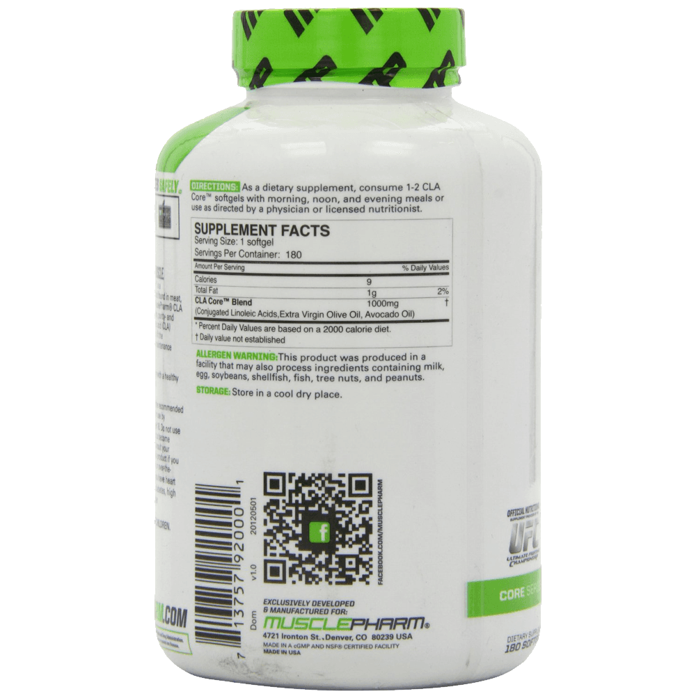 Muscle Pharm CLA 1000 Mg Softgel Capsules 180 Count