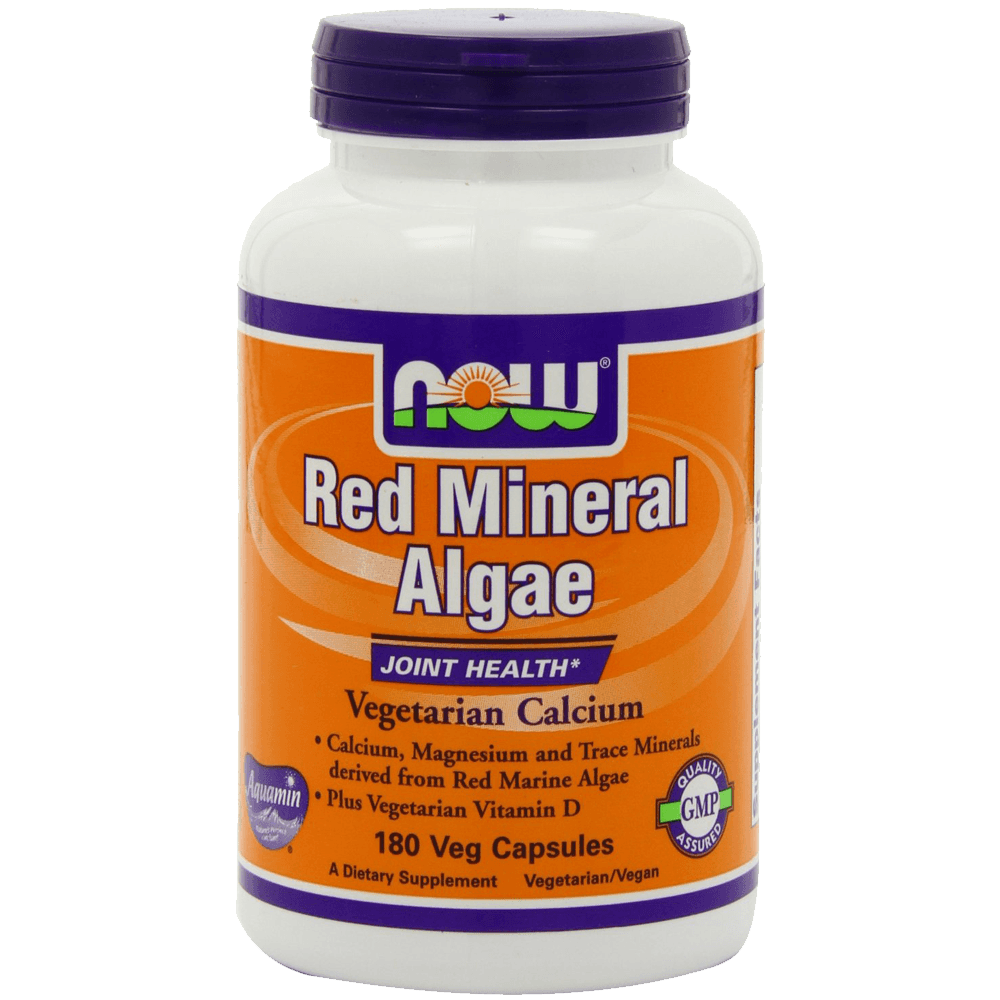 Now Foods Red Mineral Algae aquamin Veg-Capsules 180-Count