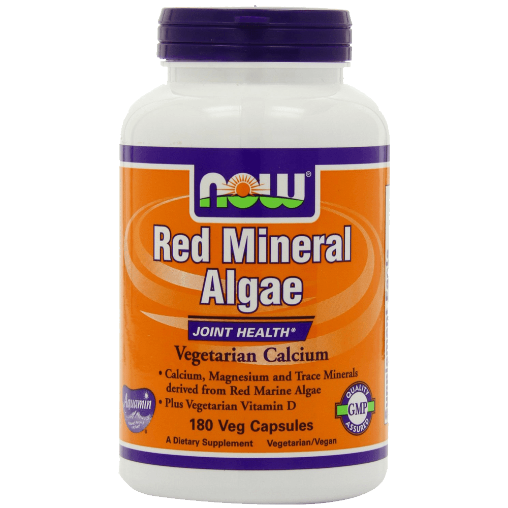 Now Foods Red Mineral Algae aquamin Veg-Capsules 180-Count