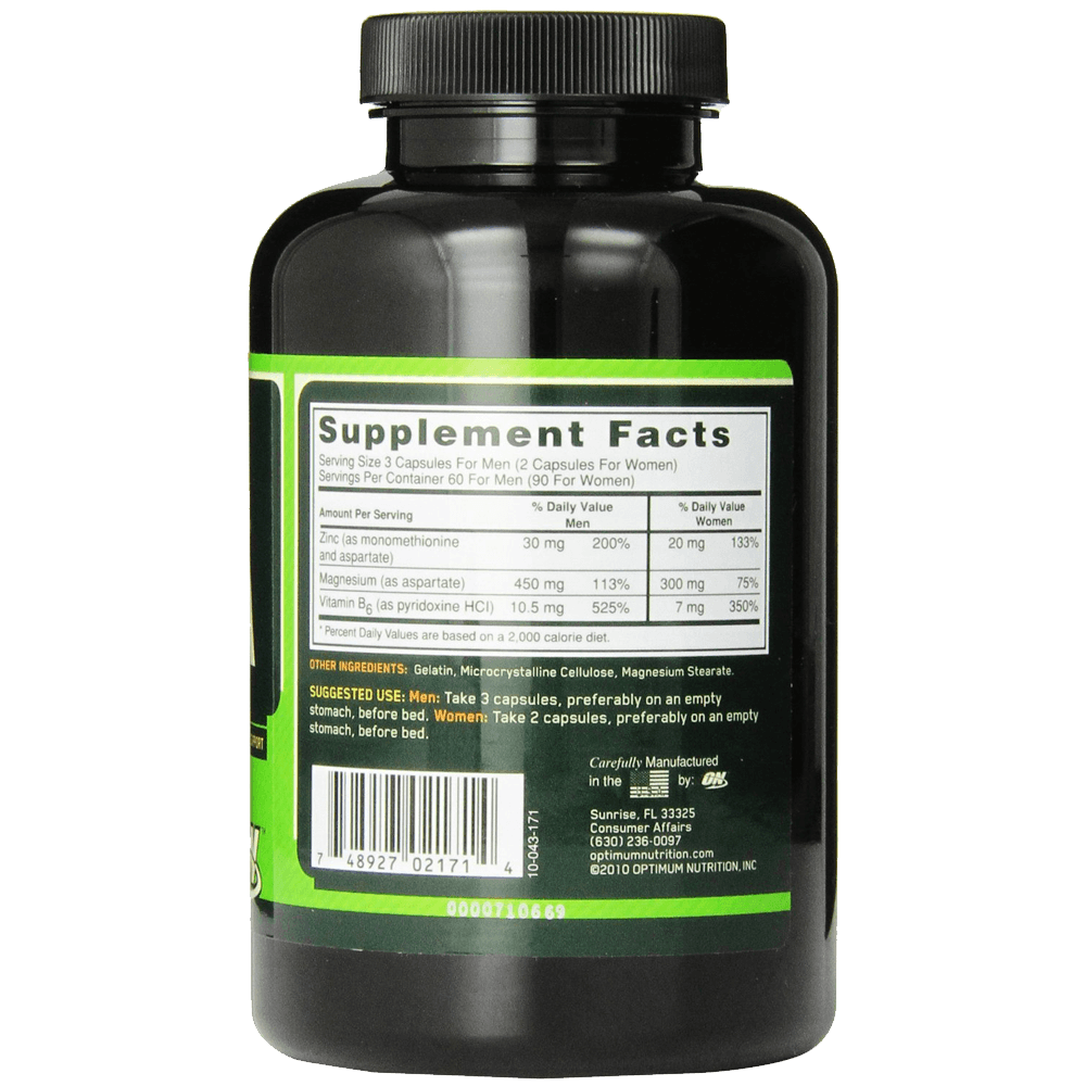Optimum Nutrition ZMA 180 Capsules