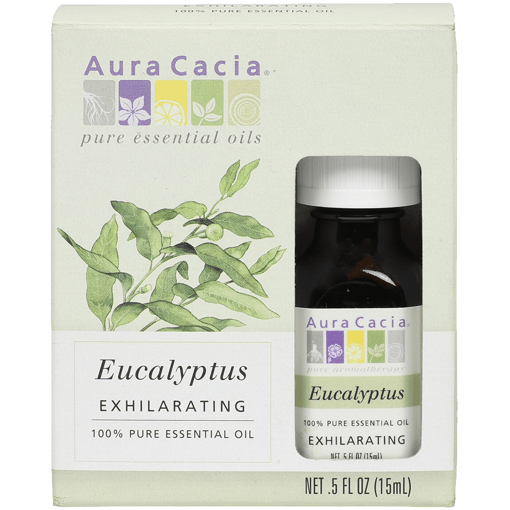 Aura Cacia Organic Essential Oil Eucalyptus 0.5 Ounce